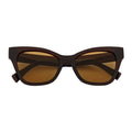 Brown Oversized Cat Eye Sunglasses