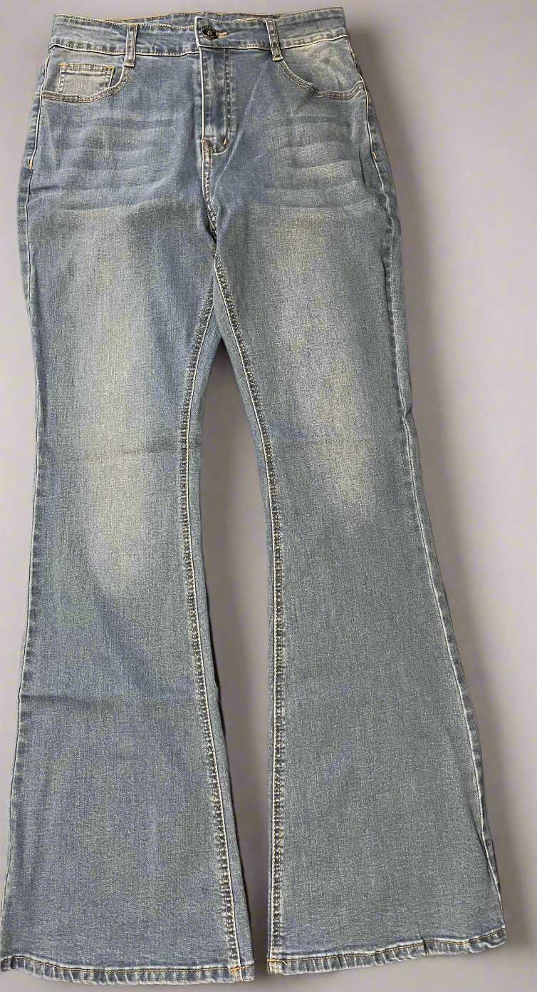 Bell-Bottoms Raw Denim Handmade Flare Jeans Boot Cut