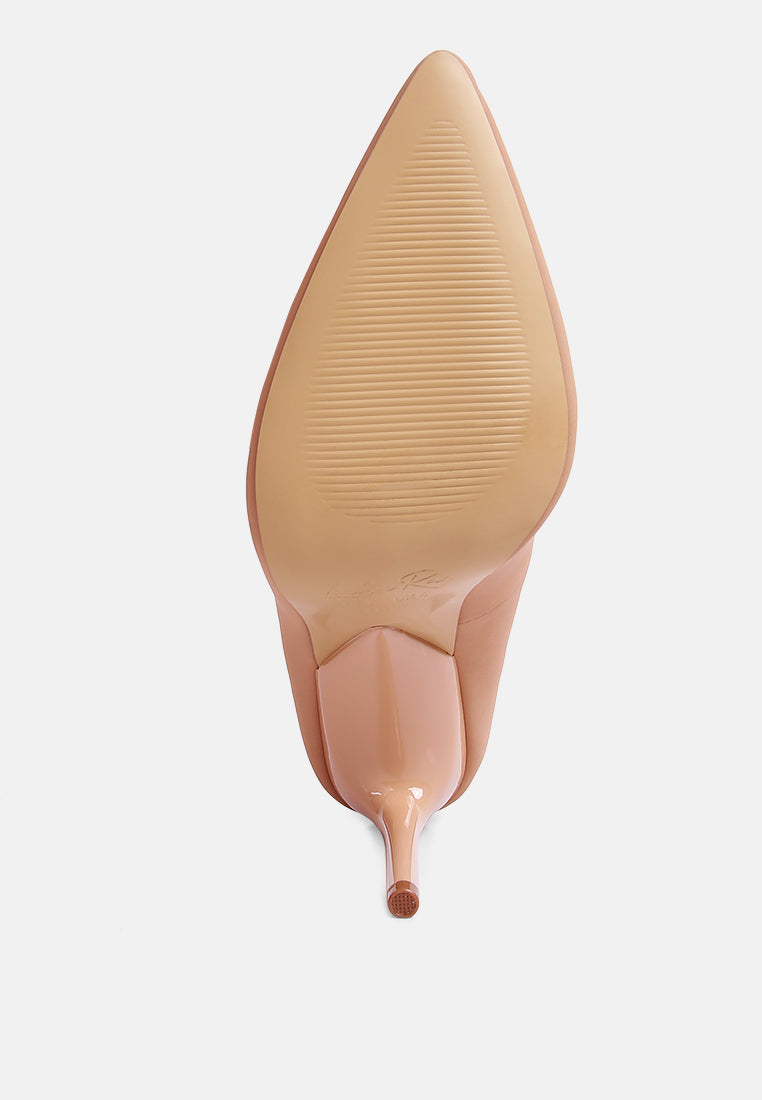 Mid Heel Slip On Sandals