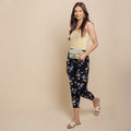 Wide Legged Floral Print Activewear Pants