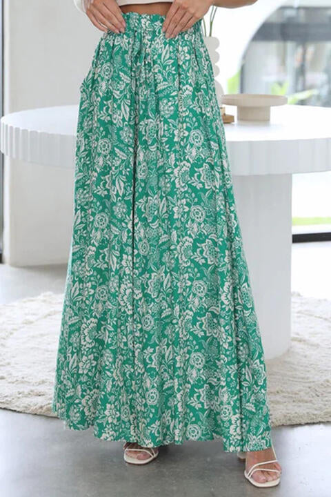 Comfortable Floral Print Wide Leg Palazzo Pants