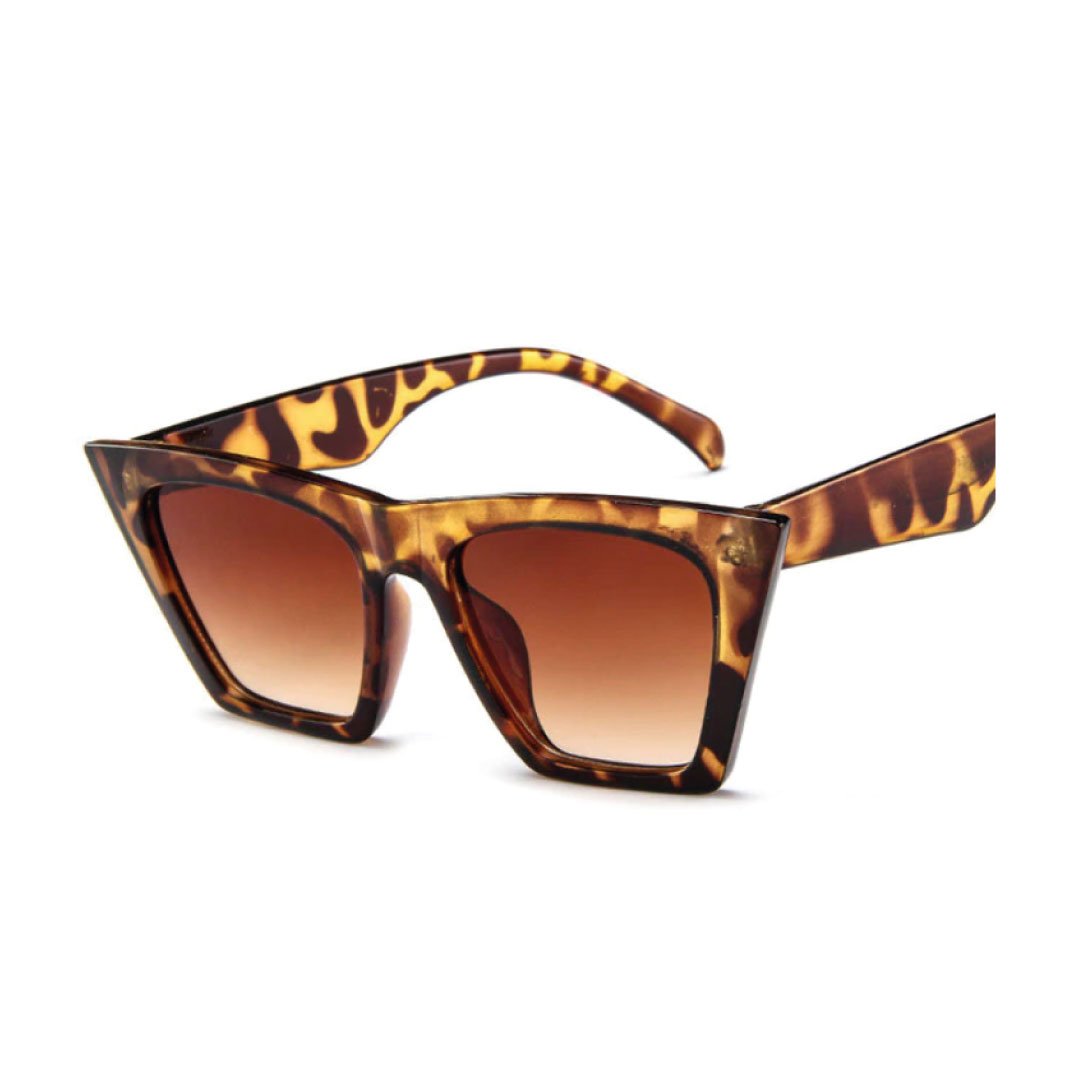 Retro Leopard Print Cat Eye Sunglasses