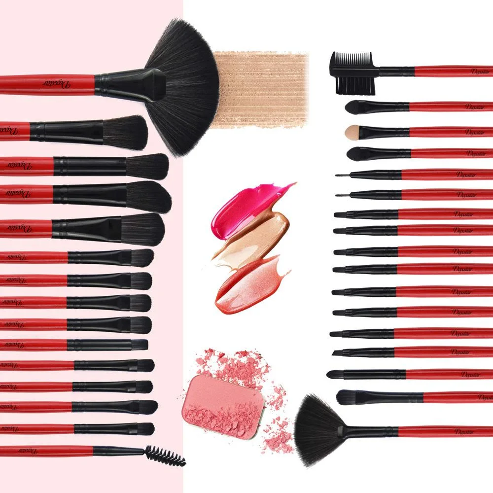 32 Pc Concealer Eyeshadow Makeup Brush Set With Bag