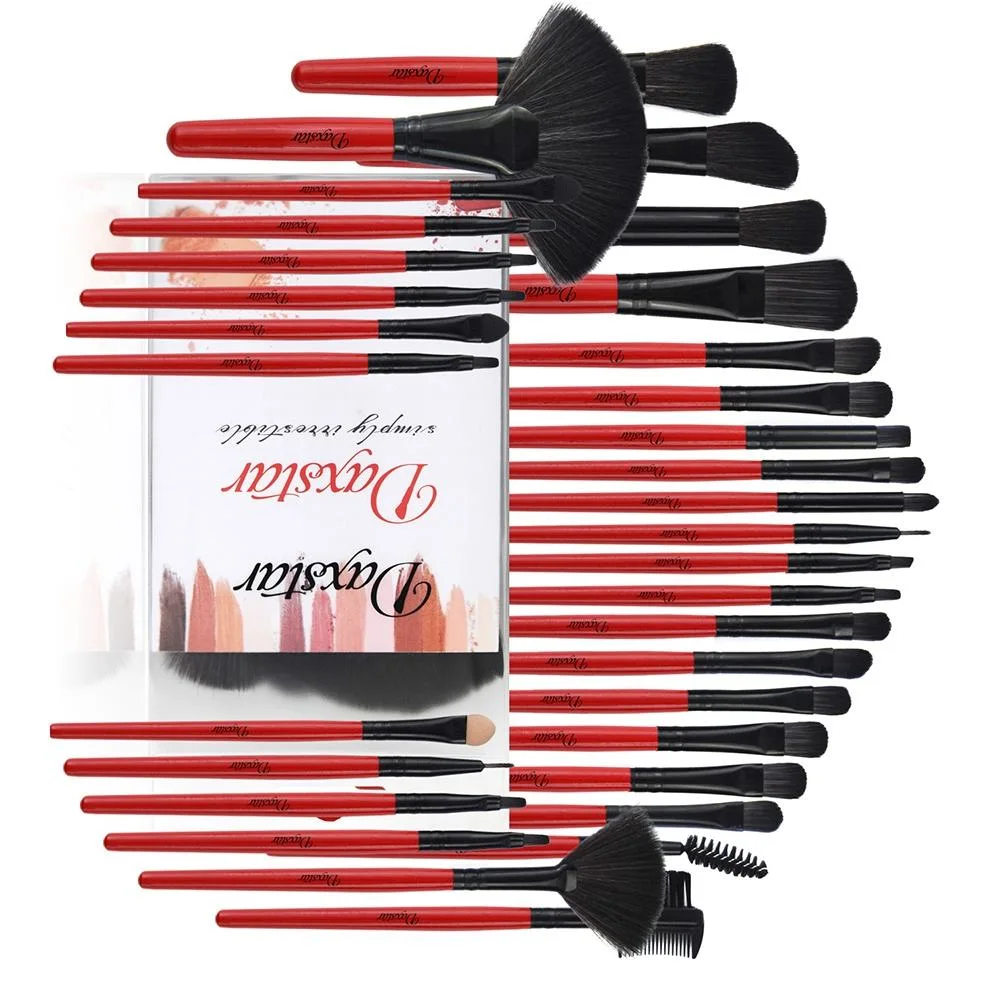 32 Pc Concealer Eyeshadow Makeup Brush Set With Bag