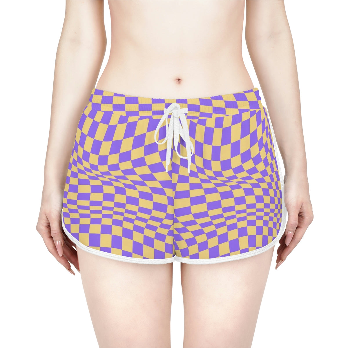 Casual Contrast Edge Trim Pattern Shorts