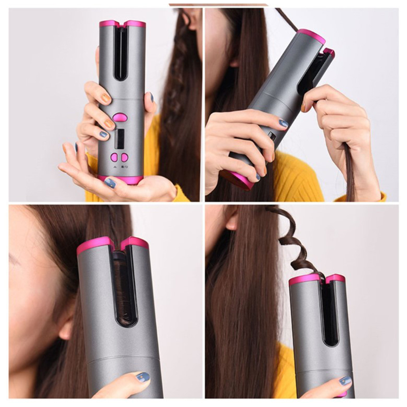 LCD Display Cordless Rotating Hair Curlers & More