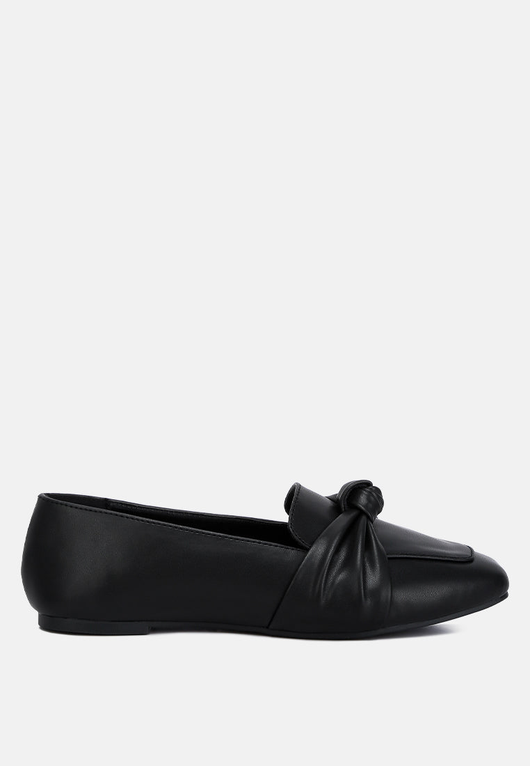 Recycled Vegan Leather Flat Loafers