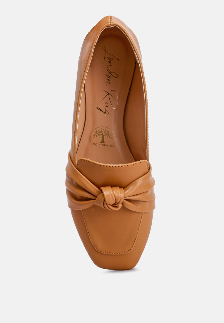 Recycled Vegan Leather Flat Loafers