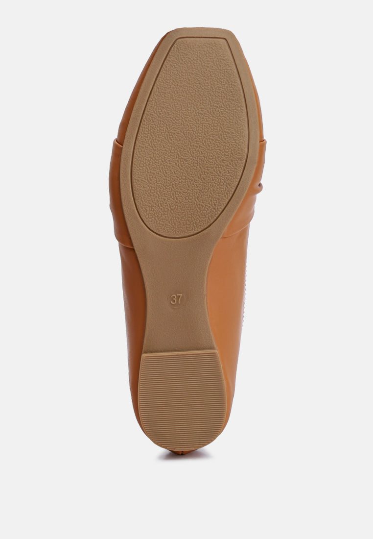 Recycled Vegan Leather Flat Loafers