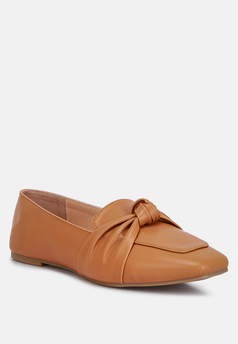 Recycled Vegan Leather Flat Loafers