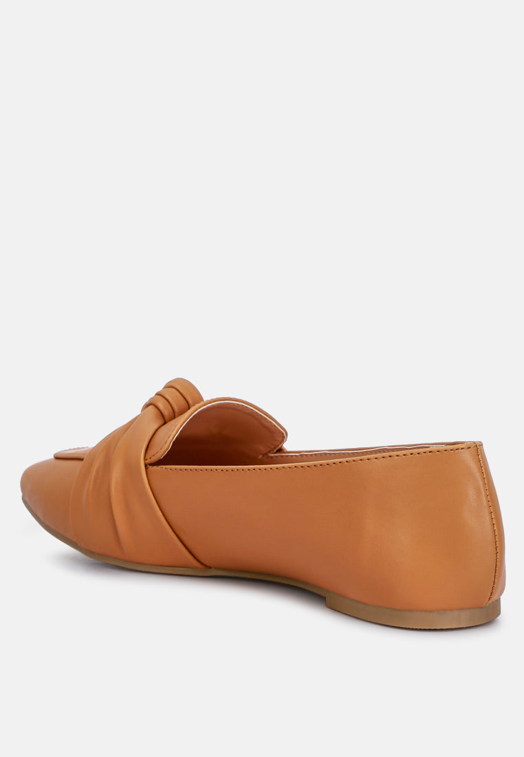 Recycled Vegan Leather Flat Loafers