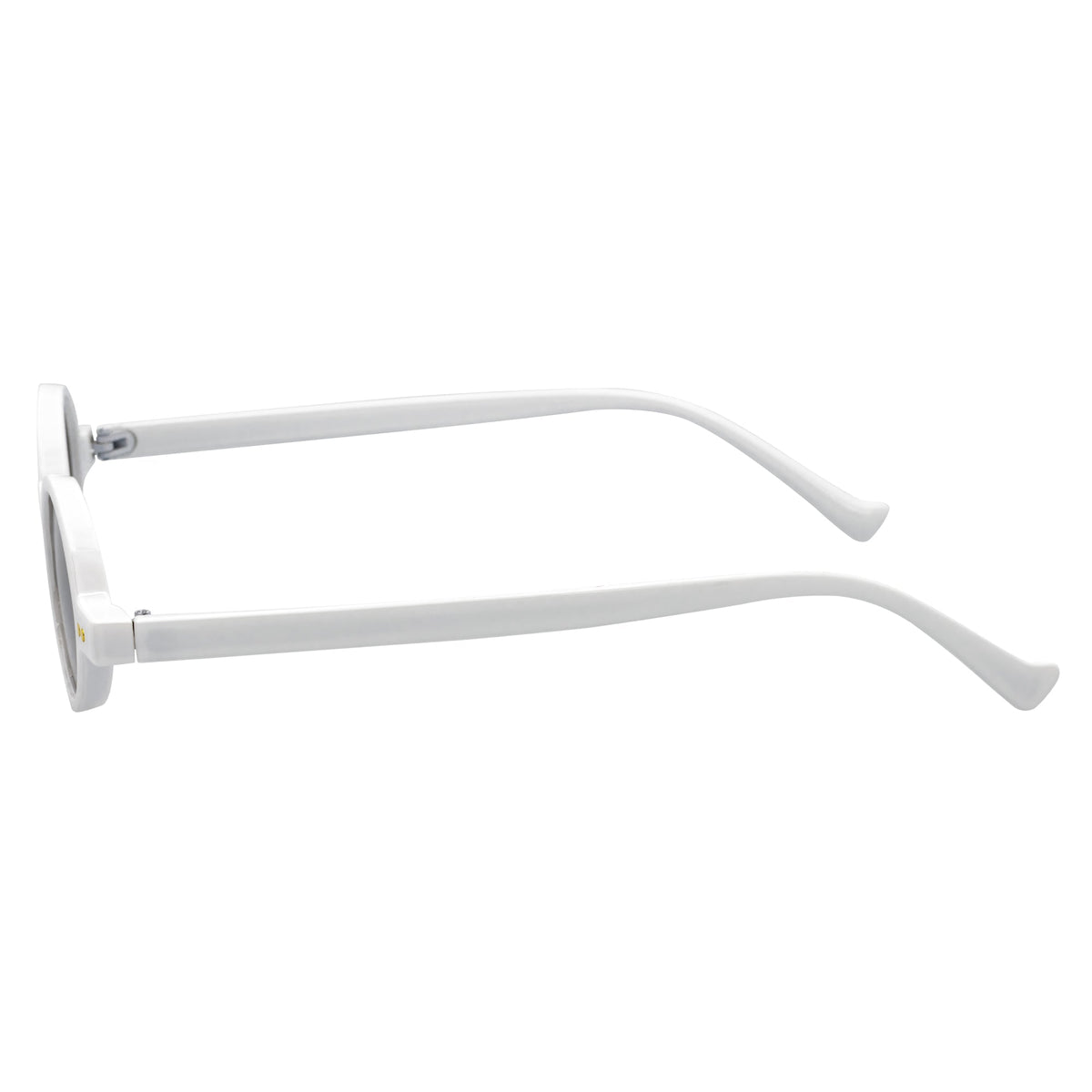 Small Round White Smoke Sunglasses