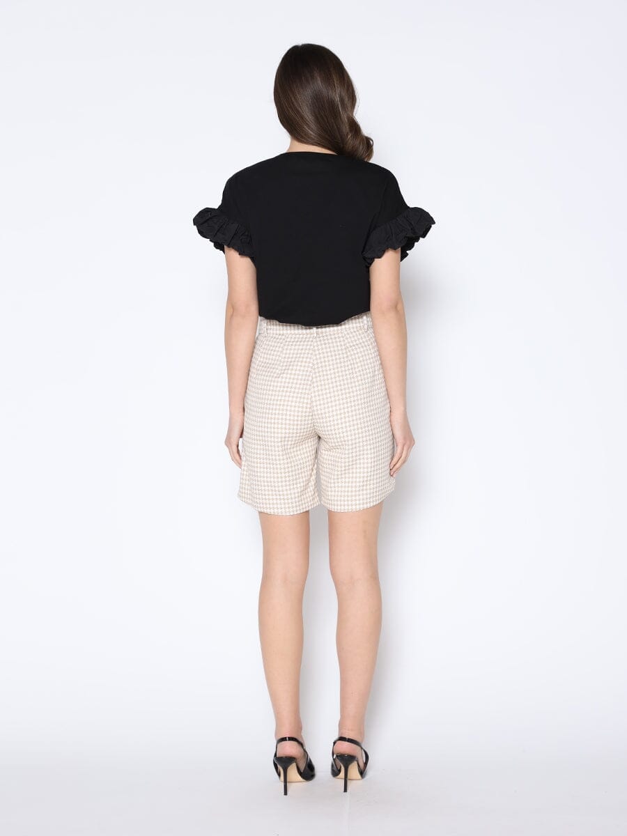 Smooth Pattern Half Length Short Mid-Hip Pants