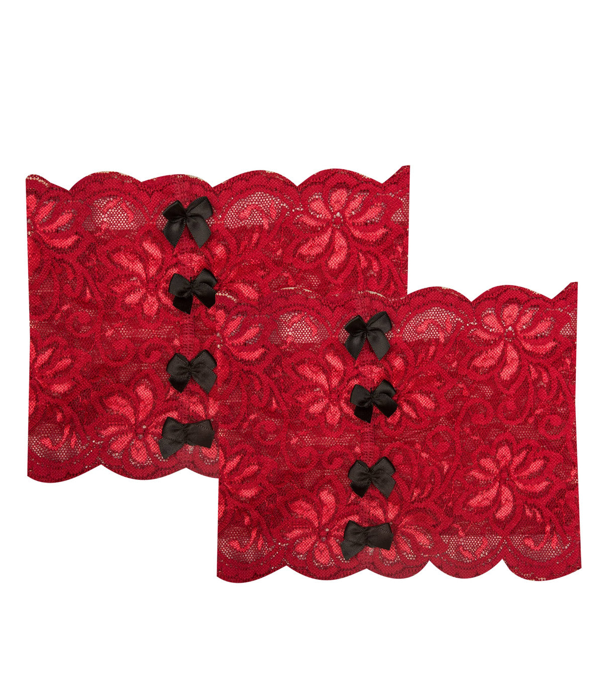Red Anti-Chafing Thigh Bands | Lace