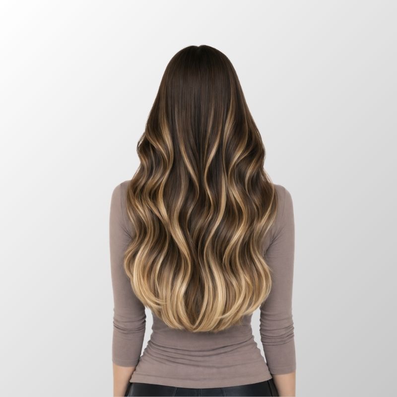 Caramel Blonde Balayage I-Tip Human Hair Extensions (50g-100g)