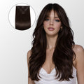 Classic Dark Brown Clip-In Human Hair Extensions (120g-140g)
