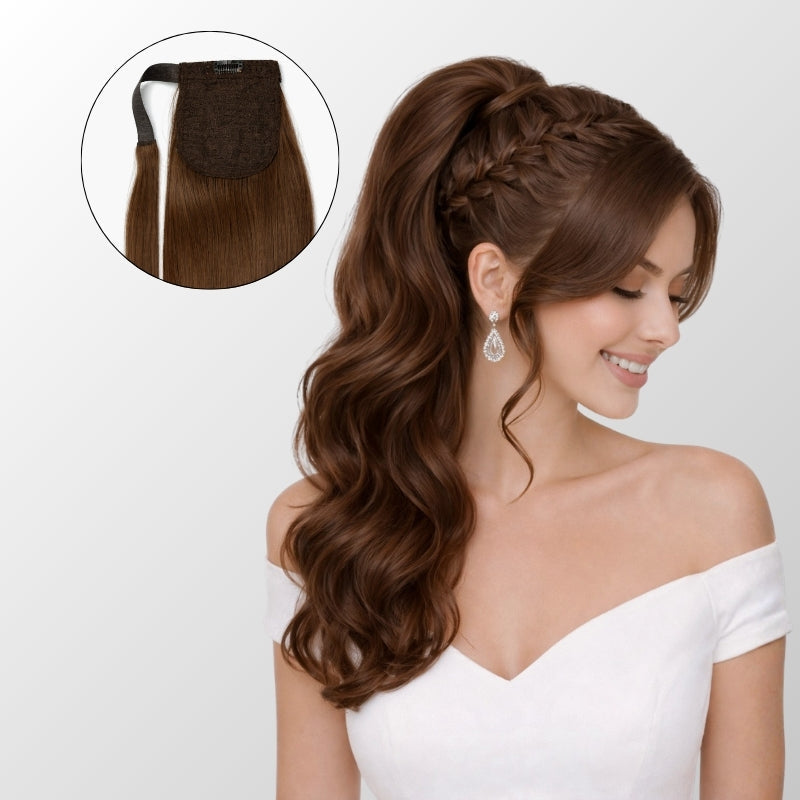 Dark Brown (2) Ponytail Hair Extensions (100g-120g)