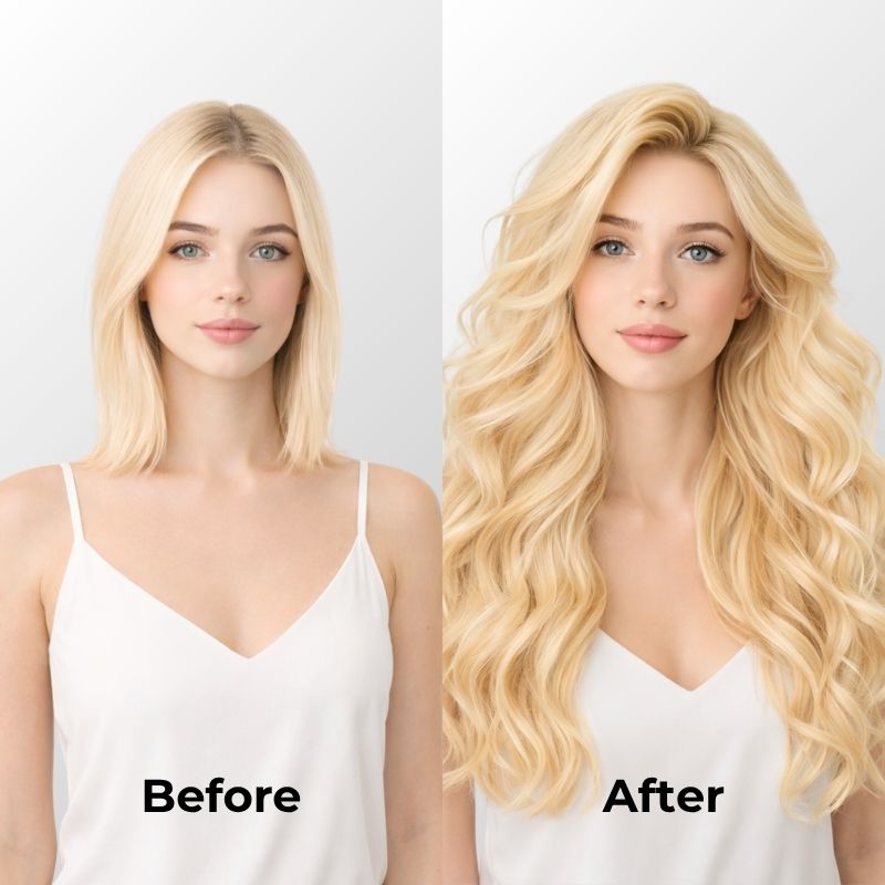 Bright Bleach Blonde I-Tip Human Hair Extensions (50g-100g)