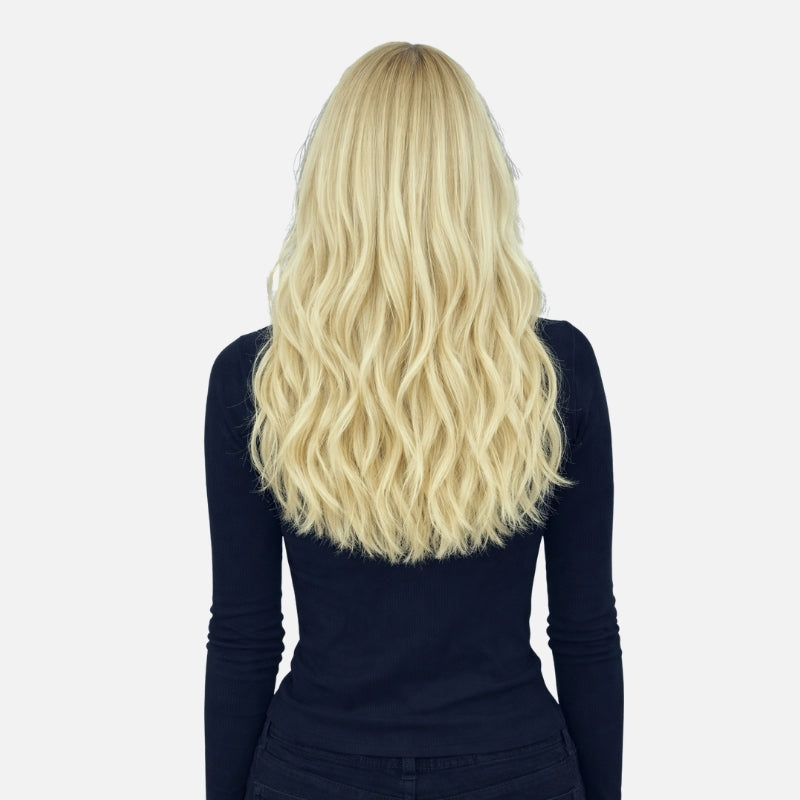 Ash Platinum Highlights (9C+60C) Full Clip-In Hair Extensions