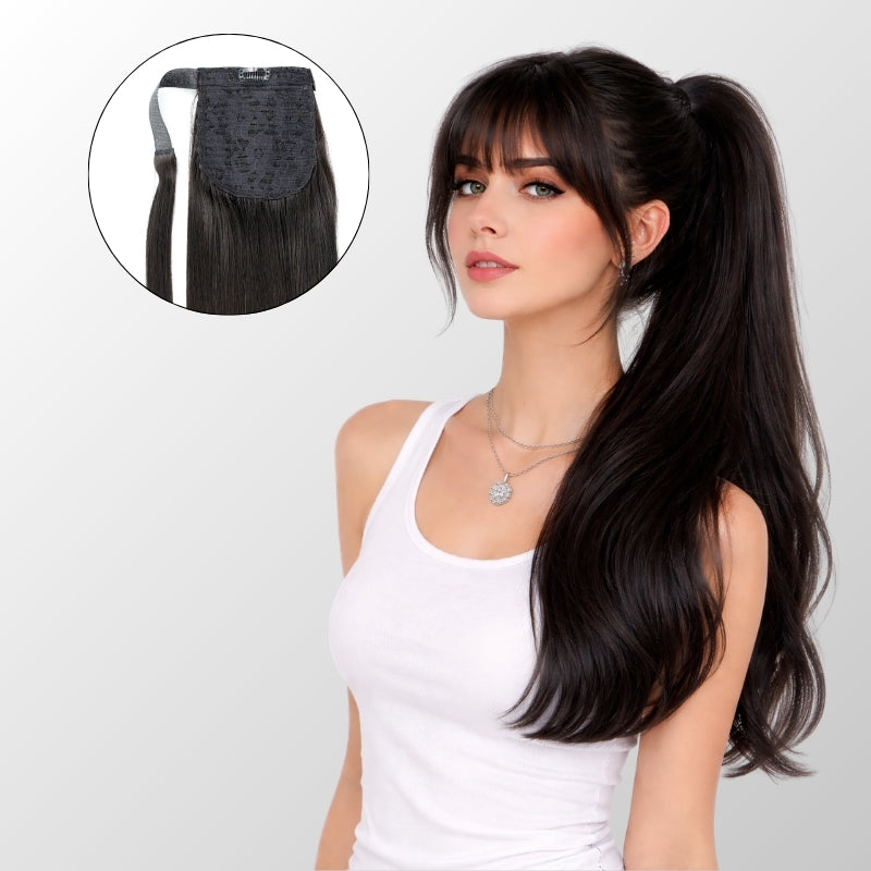 Natural Black (1B) Ponytail Hair Extensions (100g-120g)