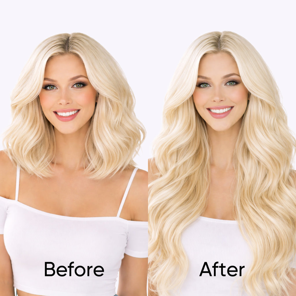 Platinum Light Blonde (PLA01) Mini Tape In Hair Extensions (50g-100g)