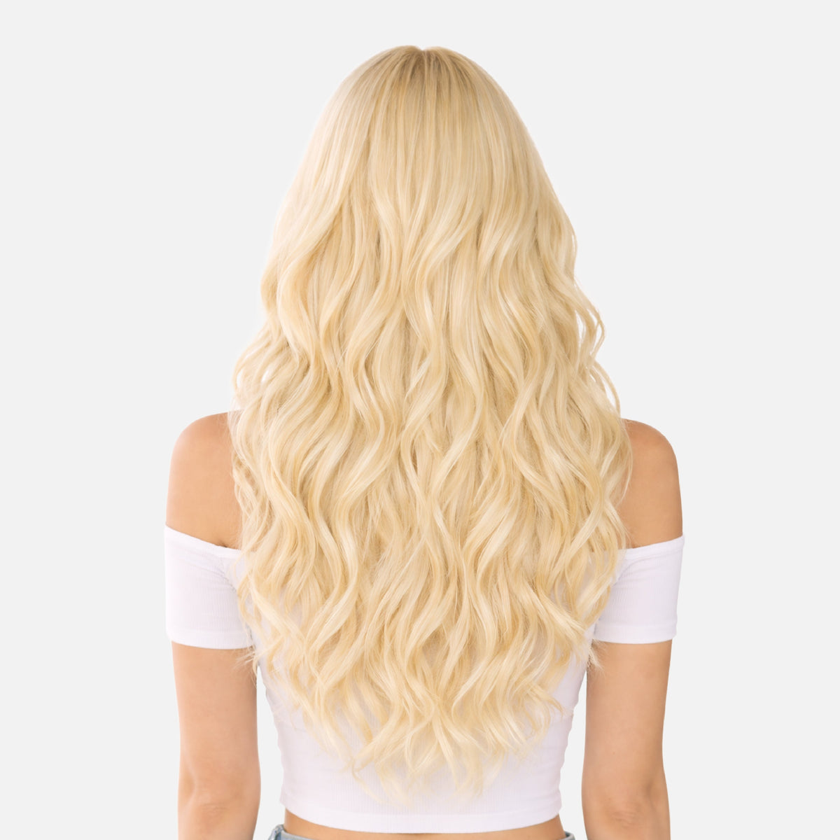 Platinum Light Blonde (PLA01) Mini Tape In Hair Extensions (50g-100g)