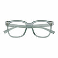 NEWPORT - Oversize Square Glasses Crystal Green Clear Lens