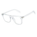 OXFORD - Square Horn Rimmed Crystal Frame Clear Lens Glasses