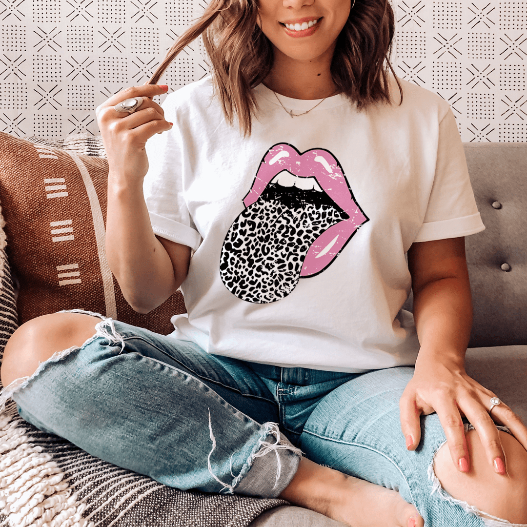 Pink Lips Jersey Tee