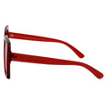Red Oversized Square Sunglasses