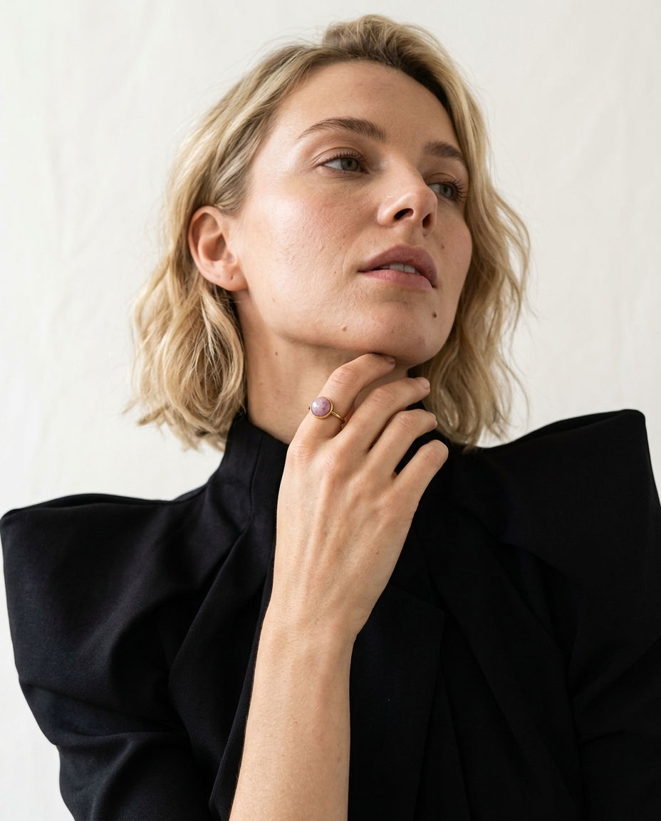 Contemporary Minimalist Gold-Plated Ring