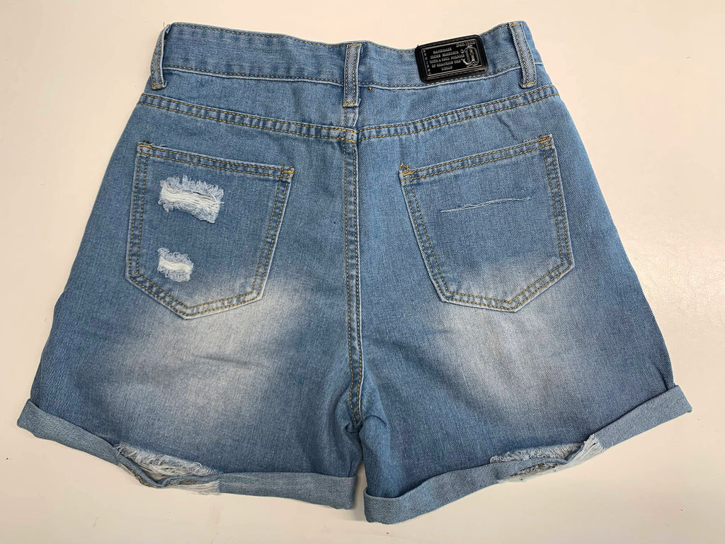 Faded Handmade Jean Shorts