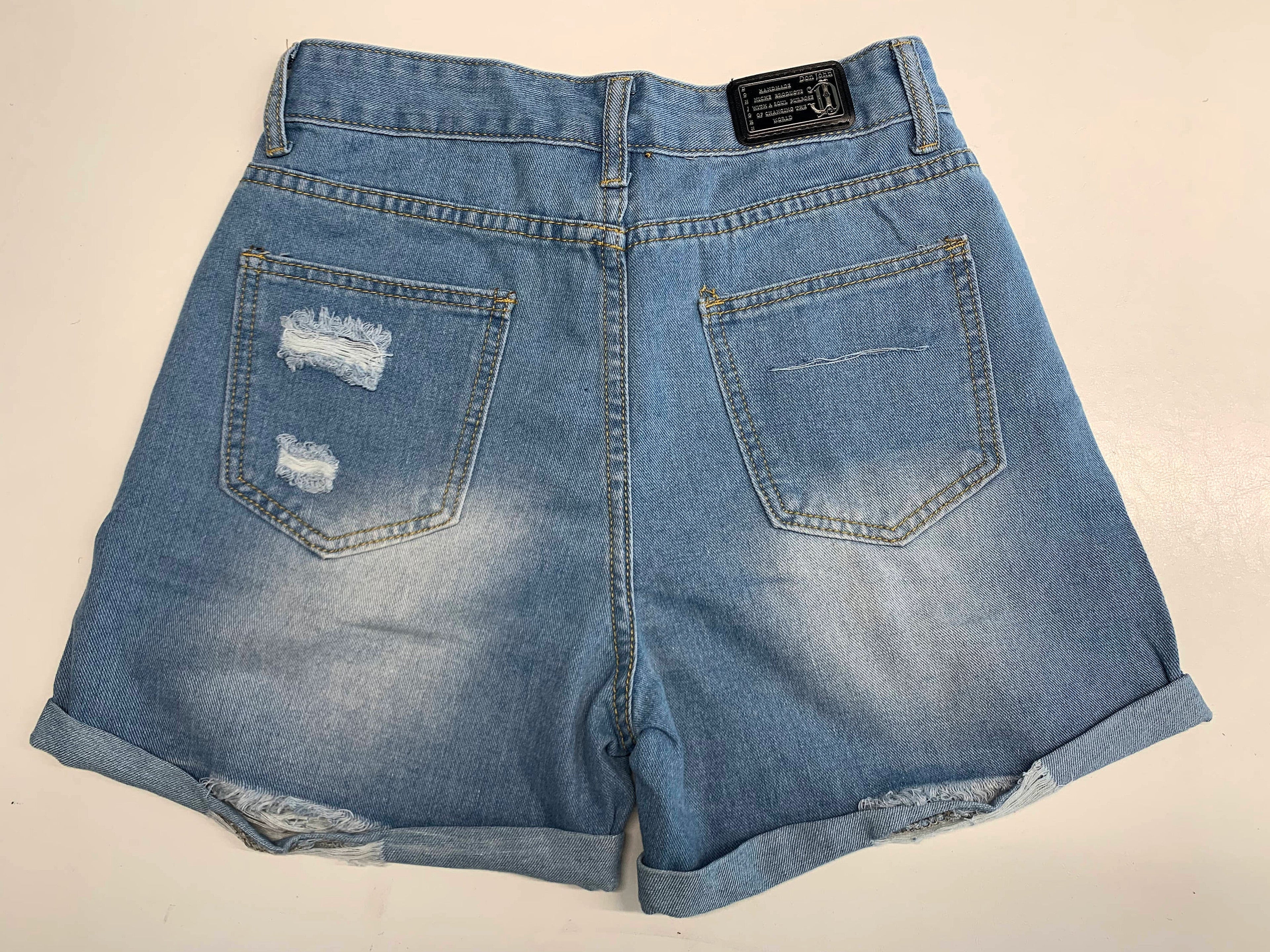 Faded Handmade Jean Shorts