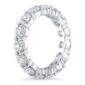 Classic 4.00 Ctw Round Cut Eternity Moissanite Band In 14k Gold Overlay