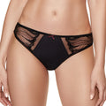 Semi Sheer Floral Lace Thong Panty