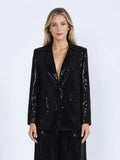 Gracia Fashion Women's Sequin Embellished Blazer