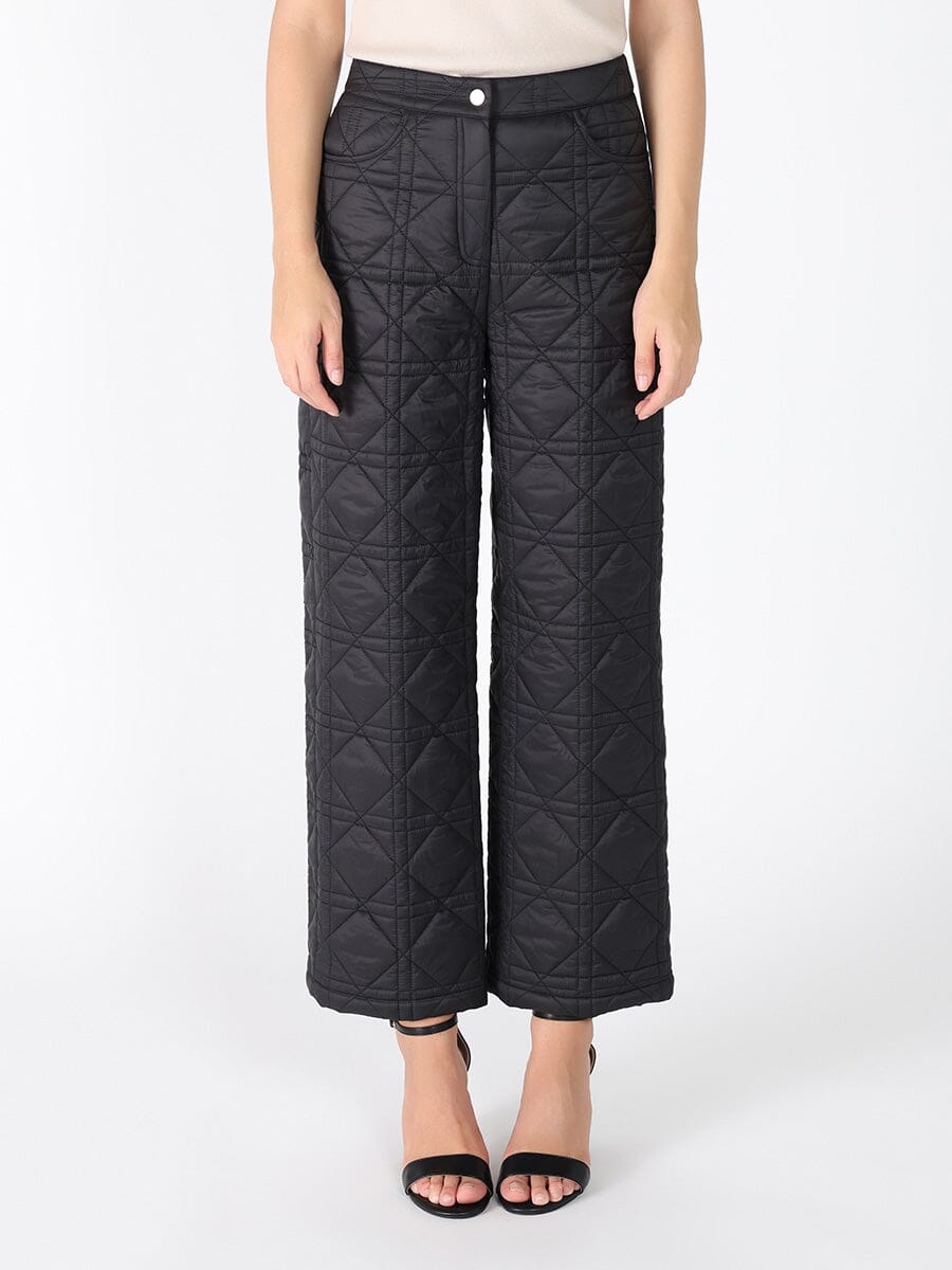 Straight Leg Quilted Puffer Pants