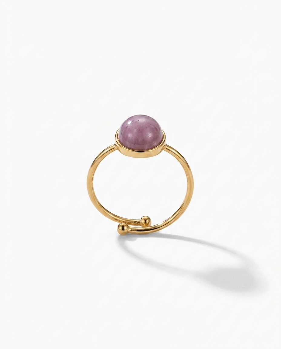 Contemporary Minimalist Gold-Plated Ring