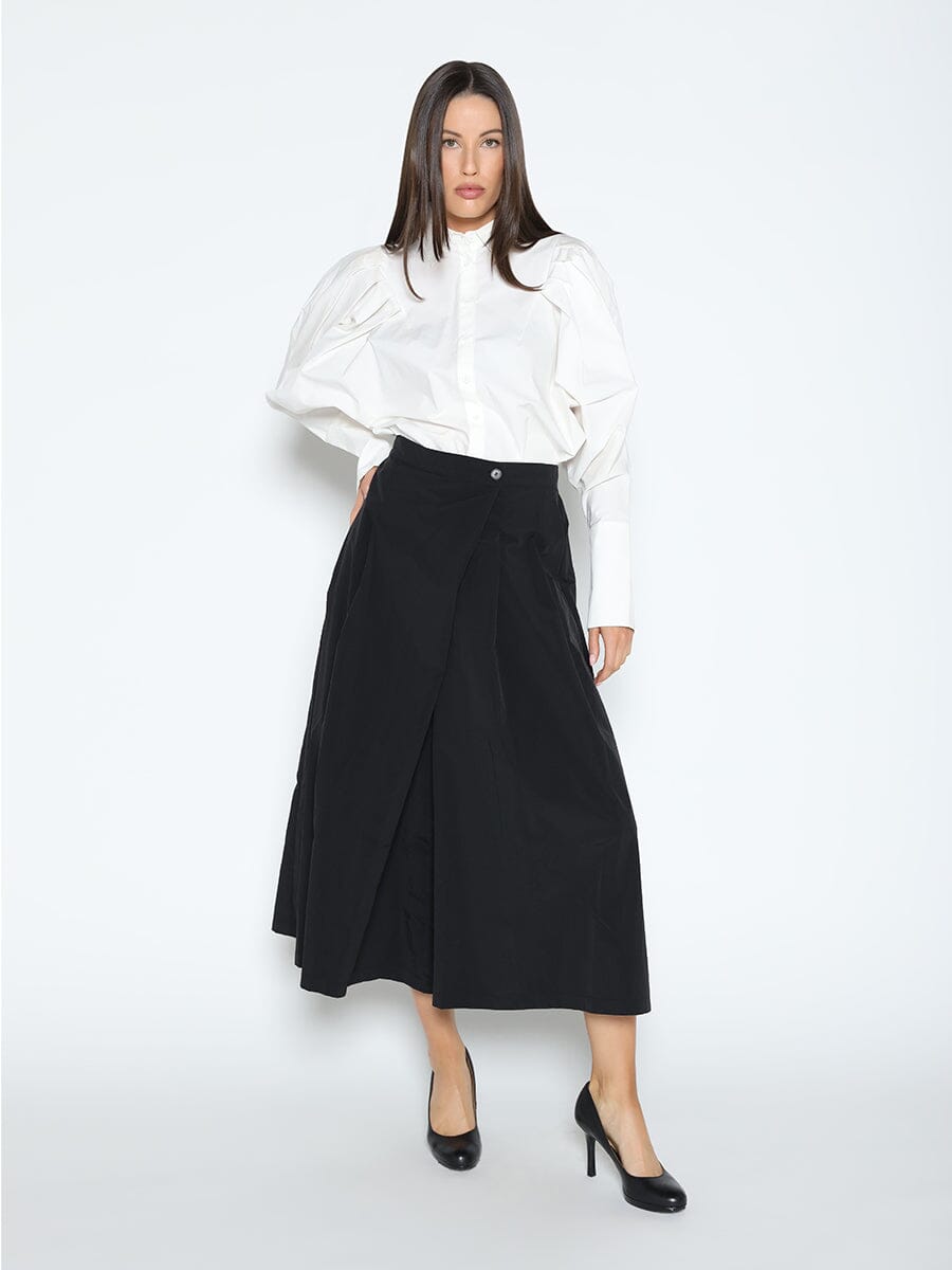 Wide Leg Culottes Pants-1